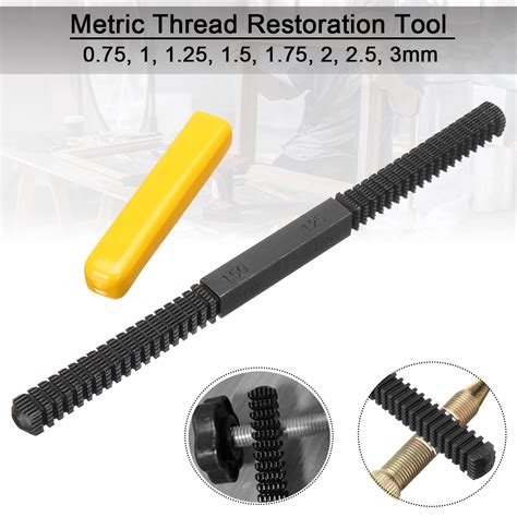 Metric thread repair tool restoration file damaged threads 0.75 to 3mm ...