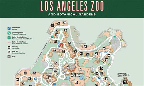 Zoo Map | Zoo map, Los angeles zoo, Zoo