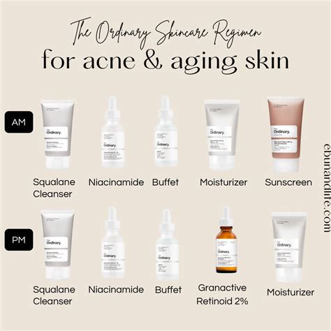 The Ordinary Skincare Routine For Acne Prone Aging Skin | Dry acne ...