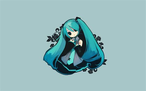 Hatsune Miku Chibi Wallpaper - WallpaperSafari