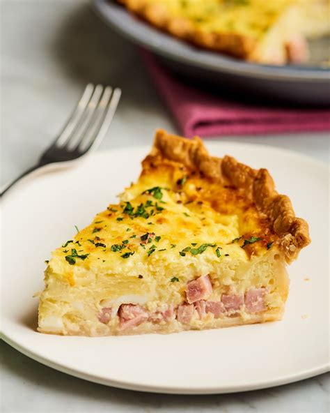 How to Make the Easiest Ham and Cheese Quiche | Recipe | Leftover ham ...