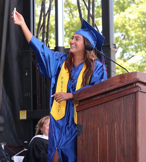 Self(ie) reflection at Great Neck North High's commencement ceremony ...