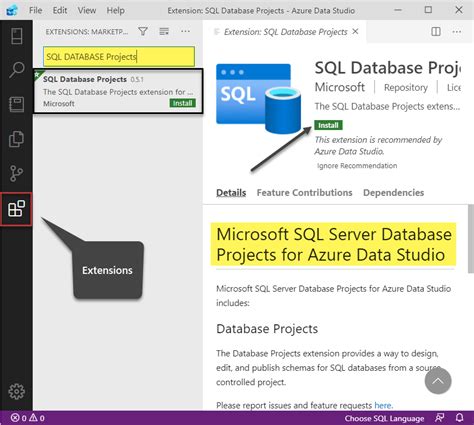 Two ways to build SQL Database Projects in Azure Data Studio