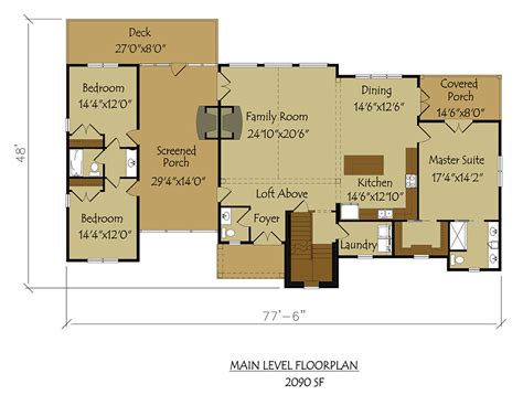 Dogtrot House Plan - Large breathtaking Dog Trot style floor plan