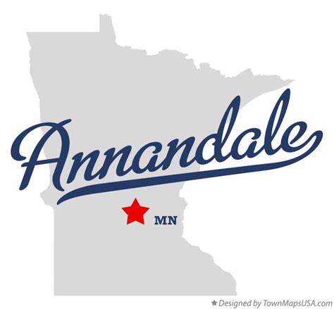 Map of Annandale, MN, Minnesota