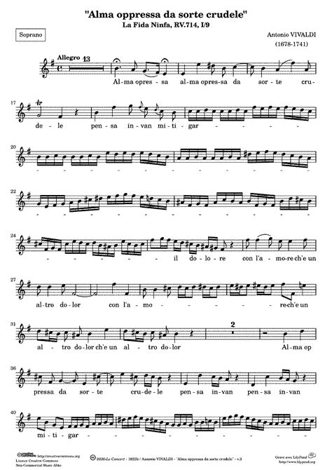 La fida ninfa, RV 714 (Vivaldi, Antonio) - IMSLP: Free Sheet Music PDF ...