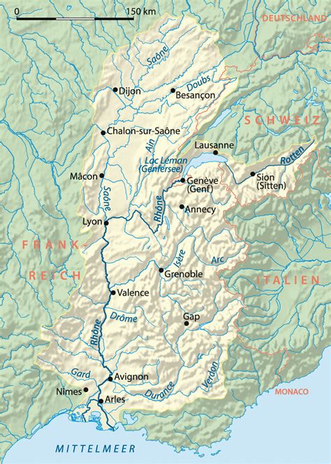 Rhone River France Map – secretmuseum