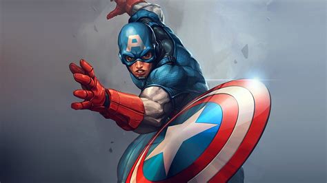 Captain America Comic HD Wallpaper