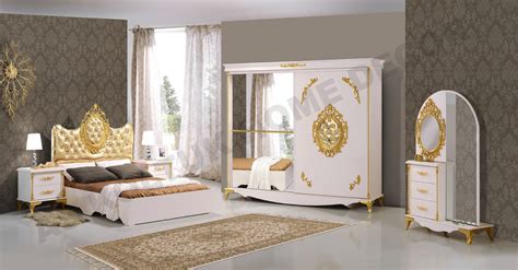 AS Koltuk Home Decor: For Sale - White and Gold Classic Bedroom Set