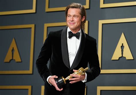 Oscars 2020: Brad Pitt Swears He Has Written All of Those Awards ...