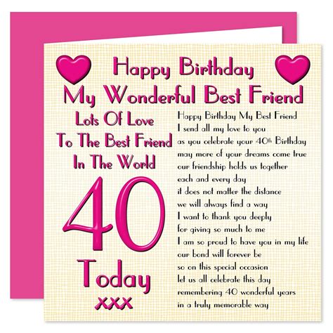 40th Birthday Messages For A Female Friend - Birthday Ideas