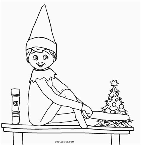 Santa And His Elves Coloring Pages