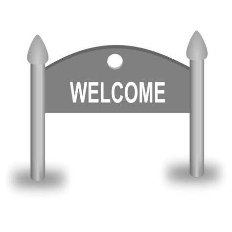 Welcome Sign Board | Free SVG