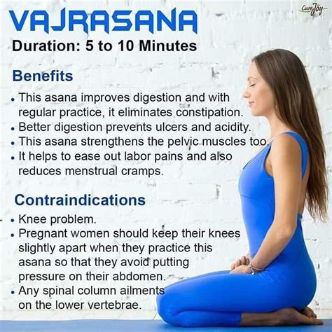 Benefits and contraindications of VAJRASANA Yoga. #yoga #exercise # ...