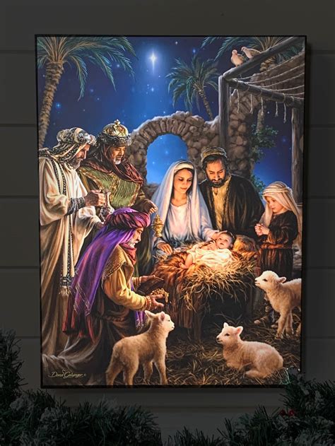 The Nativity - Illuminated Fine Art - Glow Decor