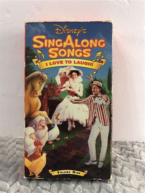 Disney’s Sing Along Songs I Love To Laugh VHS Volume Nine Mary Poppins ...