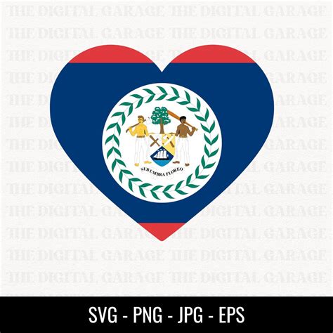 Belize Flag SVG PNG Love Belize Belize Svg Belize Clipart - Etsy