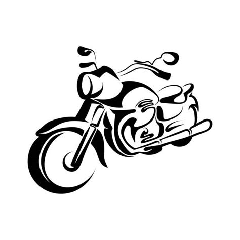 Motorcycle Tattoo Designs Silhouette Illustrations, Royalty-Free Vector ...