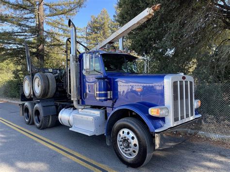 2015 Peterbilt 389 Tandem Axle Logging Truck - Cummins, 450HP, 10 Speed ...