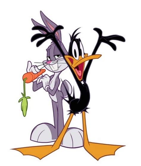 American top cartoons: Bugs Bunny and Daffy Duck