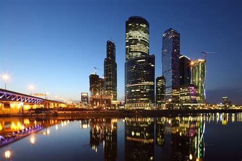 Moscow City skyline at night Photograph by Alex Sukonkin - Fine Art America