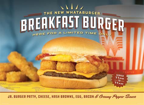 Whataburger's new Breakfast Burger hit restaurants Monday night