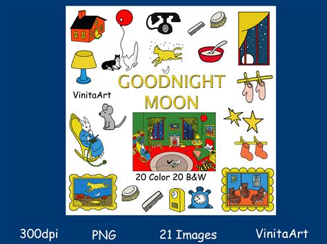 Goodnight Moon Book Images Clipart