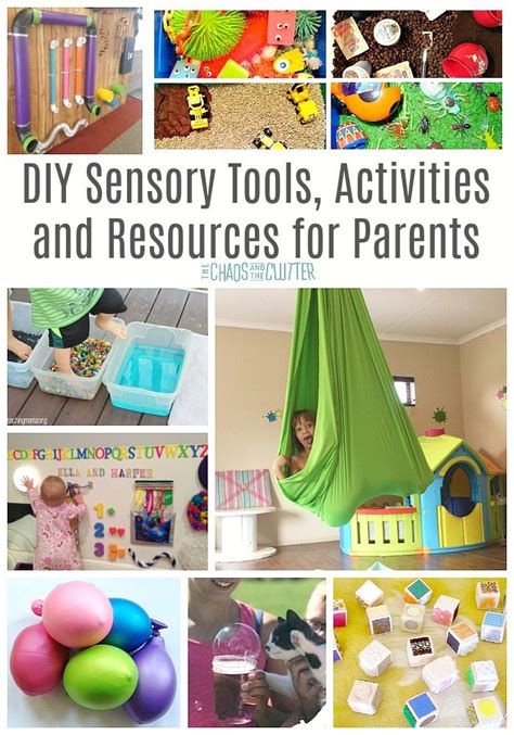 DIY Sensory Tools, Activities and Resources for Parents