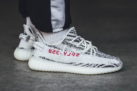 adidas Yeezy BOOST 350 V2 Zebra On Feet - Sneaker Freaker