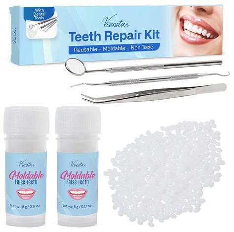 Teeth Repair Kit, Moldable False Teeth, with Dental Tools | Shop Today ...