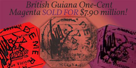 British Guiana 1c Magenta Sells for $7.9 million | Stamp Auction