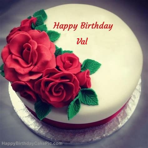 Roses Birthday Cake For Val