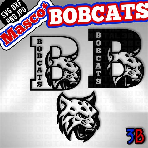 Bobcats Mascot & Letter Team Logo Sublimation/cut File T - Etsy