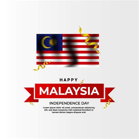 Malaysia independence day greeting design 26265553 Vector Art at Vecteezy