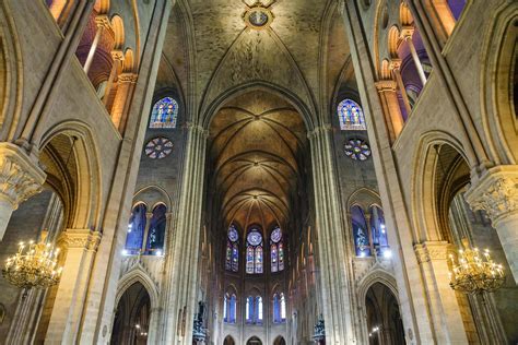 Interior of the cathedral of Notre Dame, Paris, France 2010584 Stock ...