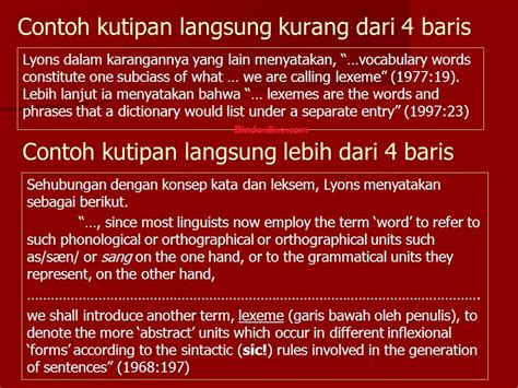 Contoh Kutipan Tidak Langsung Lebih Dari 4 Baris – Berbagai Contoh