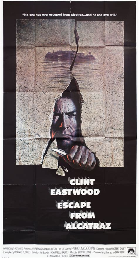 Escape from Alcatraz Original 1979 U.S. Three Sheet Movie Poster ...