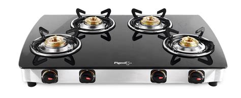 Pigeon oval ZZ 4 Burner Manual Gas Stove Price in India - Buy Pigeon ...