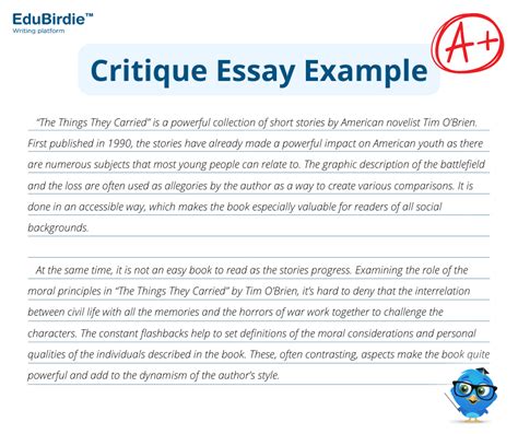 Critique Paper Format