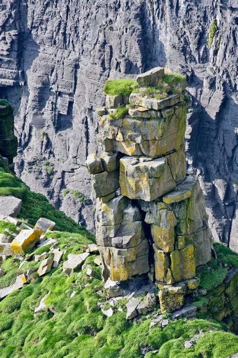 Cliffs of Moher, Strange Rock Formation, County Clare, Ireland Stock ...