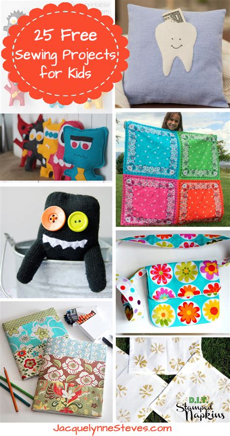 25 Free Sewing Projects for Kids - Jacquelynne Steves