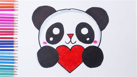 Cute Easy Drawings Panda - Cute Animals So Clipart Panda Draw Drawings ...