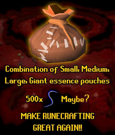 I know OSRS has the Colossal pouch, RS3 should have something similar ...