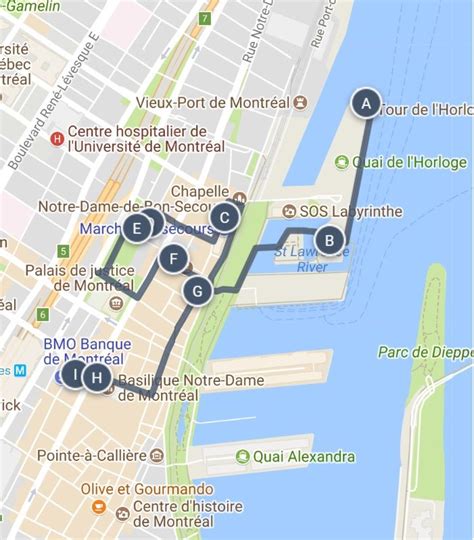 Old Montreal Sightseeing Walking Tour Map and other great ways for ...