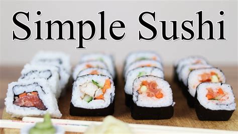 How to make Simple Sushi at home | step-by-step SUSHI recipe - YouTube