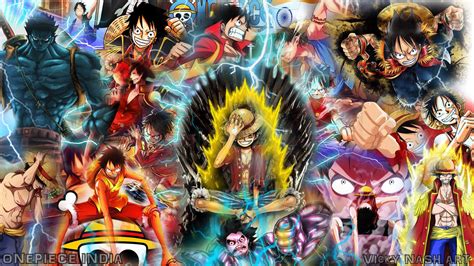 Anime Collage DBZ One Piece Naruto Wallpapers - Wallpaper Cave