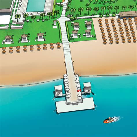 Voyage Belek Golf&SPA Information Map Illustration on Behance