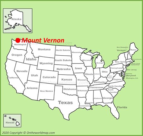 Mount Vernon Map | Washington, U.S. | Discover Mount Vernon with ...