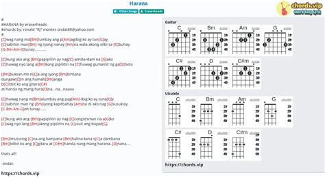 Chord: Harana - tab, song lyric, sheet, guitar, ukulele | chords.vip