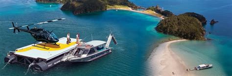 Bay of Islands Cruise & Helicopter Scenic Flight with Island Stopover